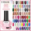 80 Colors Pure Color Gel Nail Polish Nail Art Manicure Semi Permanent Gel UV Hybrid Varnishes Base Top Coat Enamels Nail Gel New