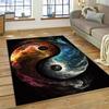 Yin and Yang 3D Naturalize Chinese Tai Chi Carpet Rug for Home Living Room Bedroom Sofa Doormat Decor,Kids Area Rug Non-slip Mat