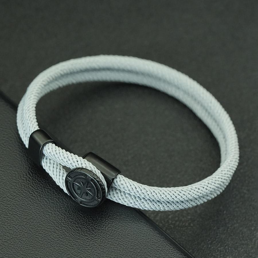 Классический двухслойный браслет из миланского шнура для мужчин, ручная работа, черная застежка, обертывающая цепочка, браслет на запястье, мужской, для активного отдыха, езды, повседневные аксессуары