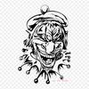 Clown Royalty Free Decal Iron On Heat Transfer Printing Vinyl Patches Sticker for Clothes DIY Appliques Washable Patches