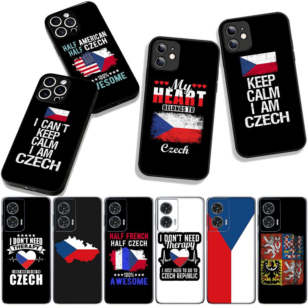 Cover for Samsung Galaxy A36 A17 A26 A07 A35 A54 A53 A13 A33 A34 S8 S9 S20 S21 FE S10 Plus Phone Case The Czech Republic Flag