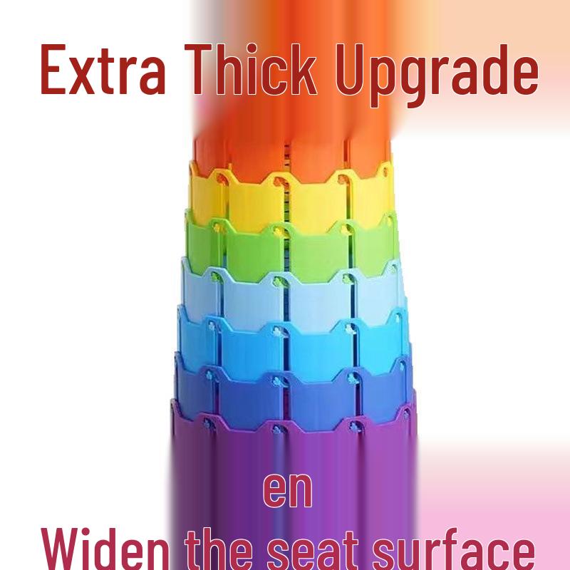 Телескопический складной уличный стул: Портативный, Утолщенный Пластик для Путешествий, Рыбалки, Балкона или Очереди.