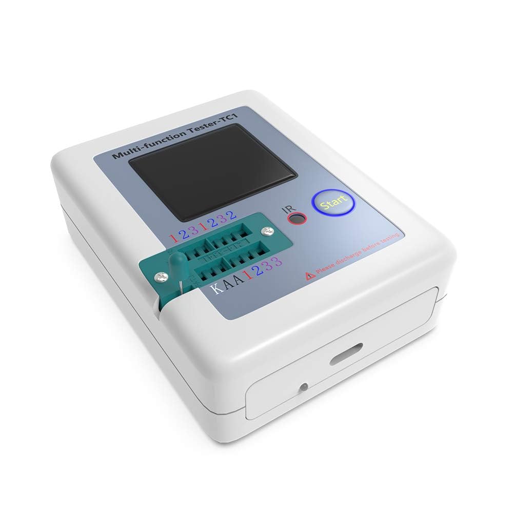 Aideepen Transistor Tester Multimeter with Colorful TFT Backlight for and Automatic Detection and Shutdown LCR-TC1 1.8-inch Display, Multi-Function