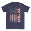 Streetwear T Shirt Summer  Anniversary USA  Hipster TShirts  Cotton Tshirt for Unisex YK Fun Cheap Short Sleeve Clothes