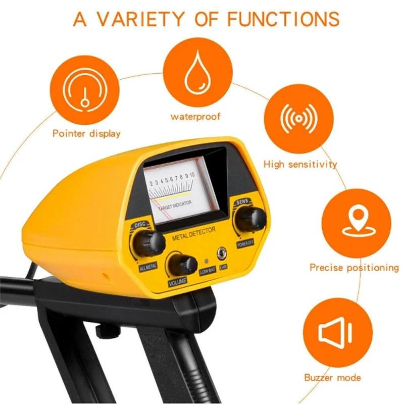 MD-5090 Metal Detector Portable High Precision Hunter Detector Underground Gold Detector Metal Length Adjustable Treasure Seeker
