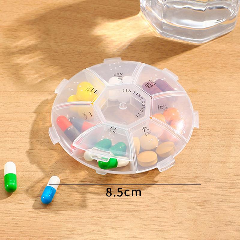 Weekly Pill Case Box Organizer 7 Days Medicine Box Pill Cutter Storage Boxes Portable Pills Container For Drug Vitamis Fish Oils