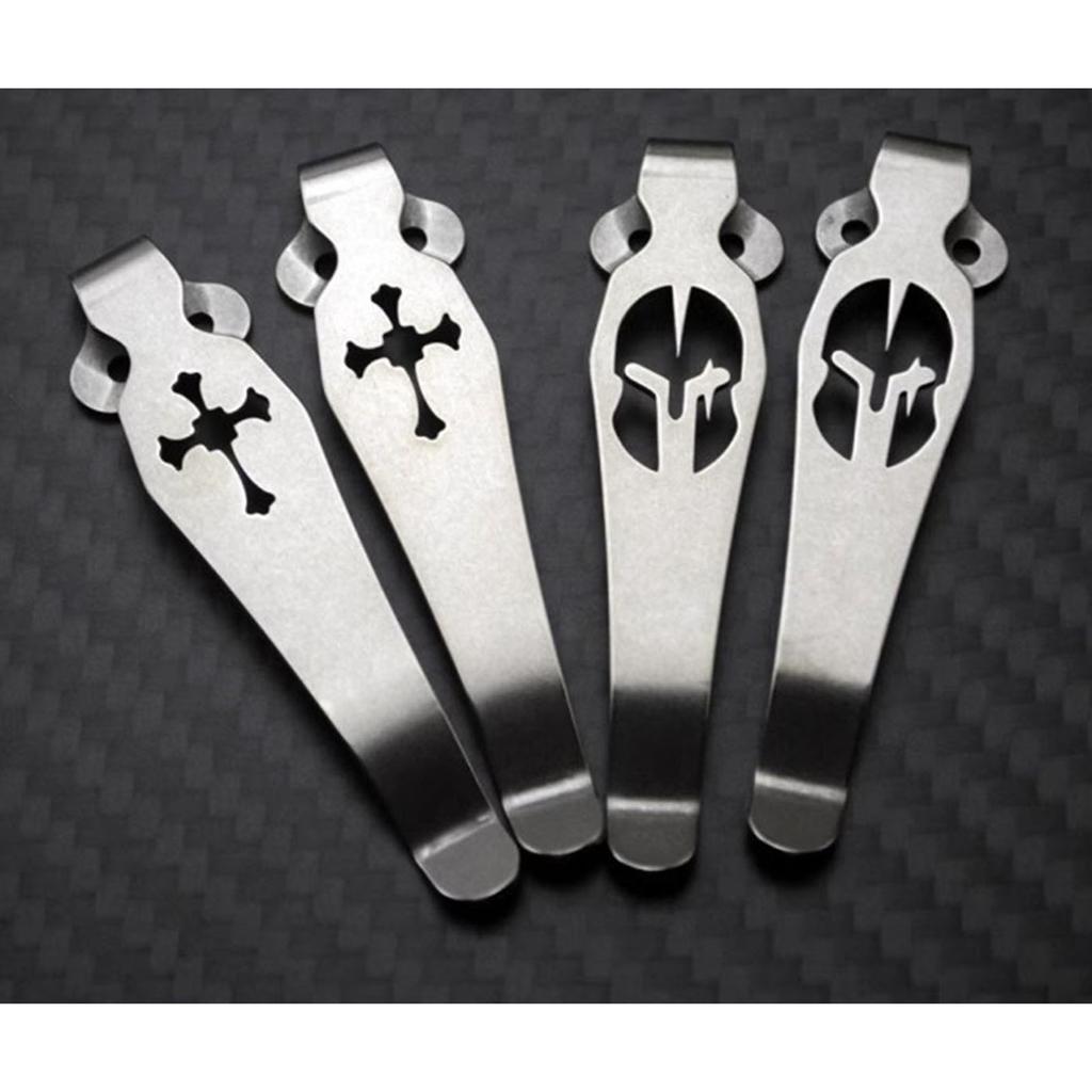 Титановый карманный зажим для ножа на поясе и спине с 2 отверстиями для складного ножа Spyderco Paramilitary 2 Para 3 C81 C10 C11 Yojimbo 2