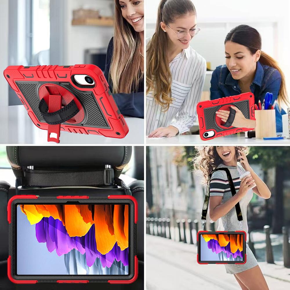 Ударопрочные чехлы-планшеты из силикона+ПК для Xiaomi Pad 6/7/6 Pro/7 Pro и Redmi Pad 2/SE 8,7 дюйма, чехол-обложка с поворотной подставкой