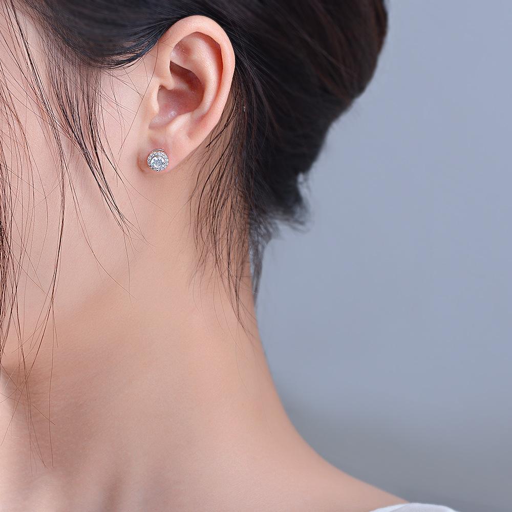 Tancise 925 Sterling Silver Zircon Earrings Drop Earrings For Women Wedding Party Gifts