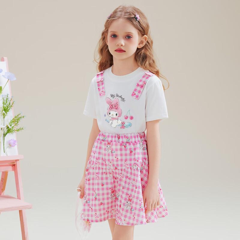 Hello Kitty Летний комплект для девочек: футболка и юбка 2026