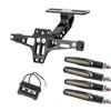 Universal Motorcycle Rear License Plate Holder Frame Adjustable Turn Signal Lights for YAMAHA HONDA Kawasaki BMW Suzuki