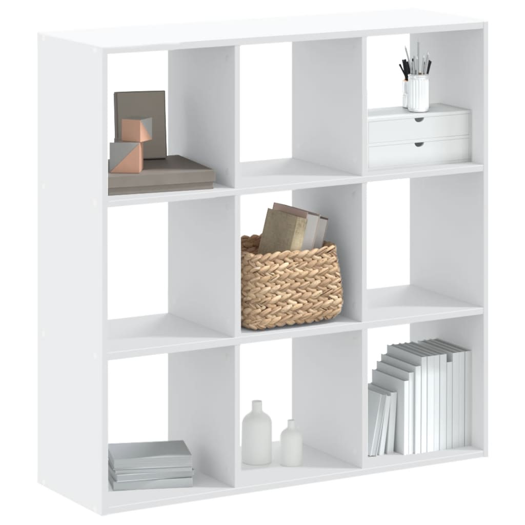 Bookshelf White 102 x 32 x 102 cm Particleboard