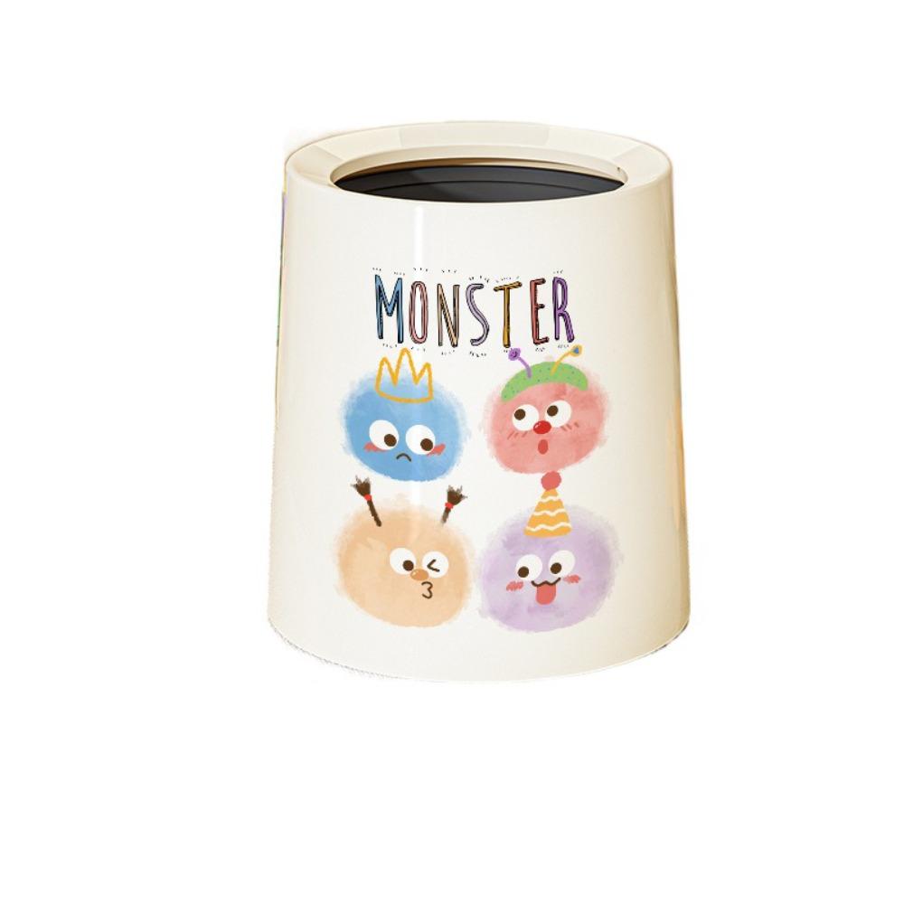 Creative Garbage Bin Cute Paper Basket with Lid Rubbish Bin Toilet