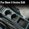Подходит для BMW 3 серии E46 323i 318I 320I 98-06 Автомобильная центральная консоль Держатель для стакана воды Держатель для бутылки с напитками Лоток для монет