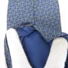 Used HERMES Tie Shane Dunkle Pattern Owl Silk Navy Suit