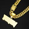European American Hip-Hop MONEY Letter Diamond Pendant Cuban Necklace