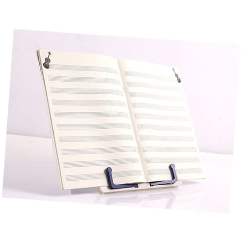 UPKOCH Portable Reading Holder, Tabletop Music Stand, Ukulele Stand, Portable Book Stand, Music Stand, Piano Sheet Music Rack, Foldable Music Stand, R