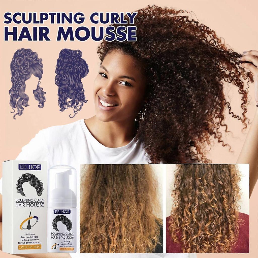 Hair styling elastic agent full, natural, fluffy, moisturizing and refreshing hair styling care elastic agent 30ml