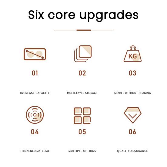 Gas Stove Rack Induction Cooker Bracket Solid Metal Structure Strong Load-bearing Multipurpose Storage Rack