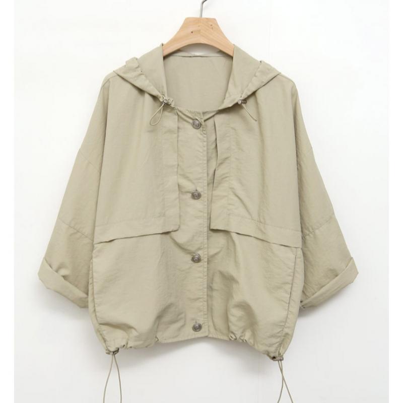 Shop Women S Bottom String RolleD Up Trench MooD HooDie tranSitional Jumper D