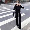 Женский спортивный костюм в корейском стиле с цветовыми блоками: Комплект из худи и спортивных штанов для похудения, повседневный, на весну и осень
