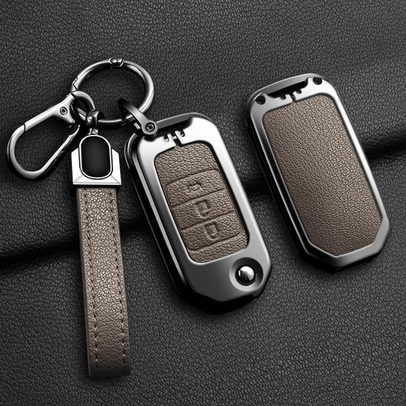 Чехол для автомобильного ключа в стиле сплава для Honda Accord Civic CR-V HR-V HRV Crider Jade Odyssey 2/3 кнопки, аксессуары