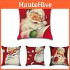 Праздничная рождественская наволочка с элегантной льняной наволочкой для домашнего декора