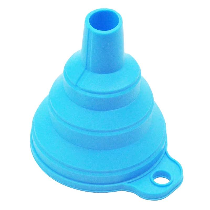1/2/4PCS Silicone Collapsible mini Foldable Funnel  Portable Funnels for Fuel Hopper Beer Oil Kitchen Accessories Tools Items