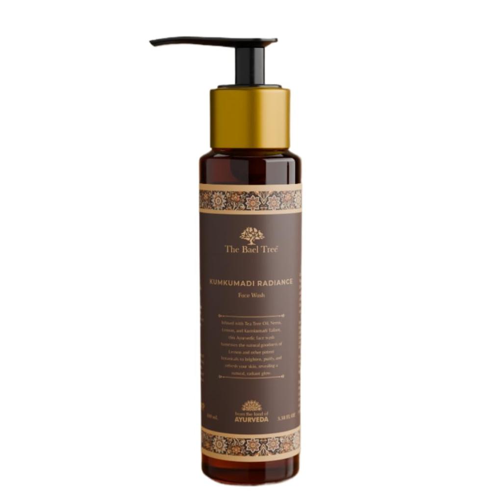 Очищающее средство для лица Bael Tree Kumkuma Radiance - Аюрведическое средство для умывания для всех типов кожи, Осветляет, Очищает, Детоксицирует, Улучшает текстуру и сияние - Лицо Cl