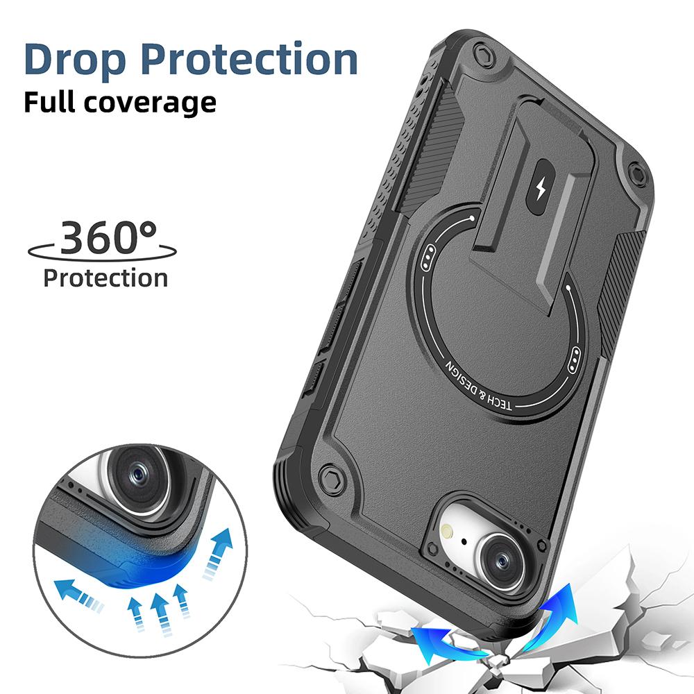Чехол-держатель с креплением для Iphone 16e Iphone16e 16 Pro Max 15 14 Plus 12 13 Защита от падения Аксессуары для мобильных телефонов Чехлы