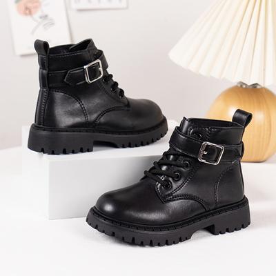 Мужские Женские Винтажные Черные Ботинки Мэри Джейн Застежка Пряжка Толстая Подошва Нескользящие Всесезонные Повседневные Вечерние Наряд для Отпуска Возраста