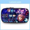Highcapacity Kaisen Jujutsu Pen Pouch Durable Oxford Fabric Anime Holder Stationery