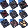 Tie Set Bow Tie Men'S Accessories 8-Piece Set Brooch Cufflinks Dress Suit Wedding Wedding