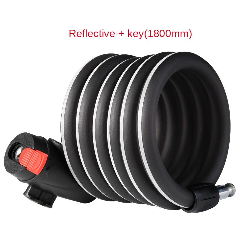 1.2-1.8m Bicycle Lock Code Key Locks Bike Cycling Password Combination Security Steel Wire Locks Bicycle Motorcycle Accessories