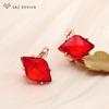 Модные геометрические элегантные серьги-капли с конским глазом и кристаллами для женщин, ювелирные изделия для свадебной вечеринки, простые серьги-капли, повседневные аксессуары