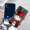 Черный чехол для Xiaomi Redmi 13C Note 9 iPhone XR 7 8 14 15 11 12 13 X XS Pro Max Samsung A25 S23 S24 FE Ultra Plus Snowman