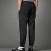 adidas Оригинальные однотонные спортивные брюки с трилистником и эластичным поясом, мужские брюки, черные, HD2244