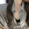 Модное ожерелье-подвеска Звезда Крест - Повседневная, Роскошная, Универсальная цепочка на ключицы со змеиным плетением