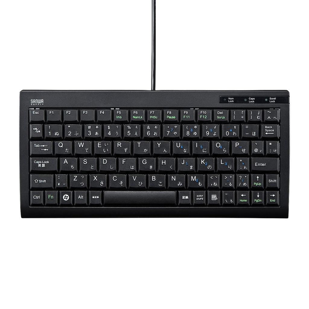 Sanwa Supply Mini Slim USB клавиатура пантограф без цифровой клавиатуры черный & SKB-SL28BK