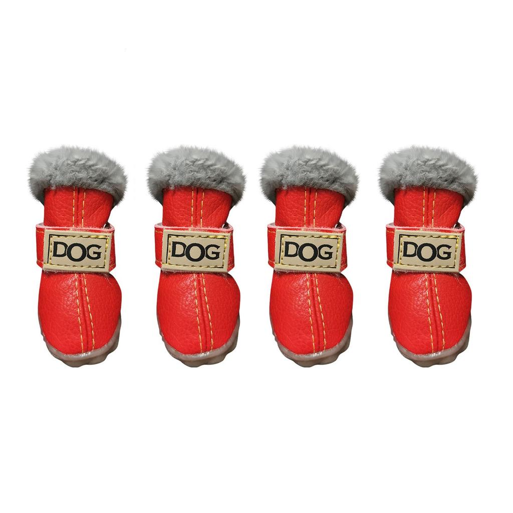 Обувь для собак Обувь из хлопка для домашних животных Зимние сапоги для снега