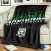 Atletico Nacional Theme Personalized Outdoor Flannel Blankets Soft And Suitable For All Seasons Perfect For Sofas Beds And Camping
