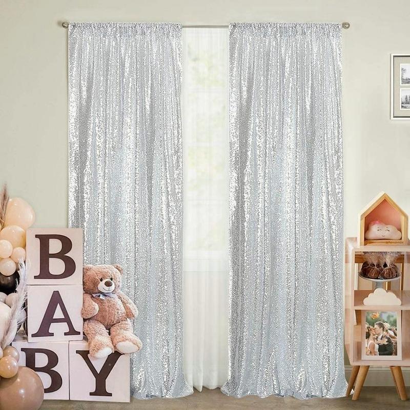 2 шт. блестящий фон с блестками, занавеска для фотосессии, декор для свадебной вечеринки