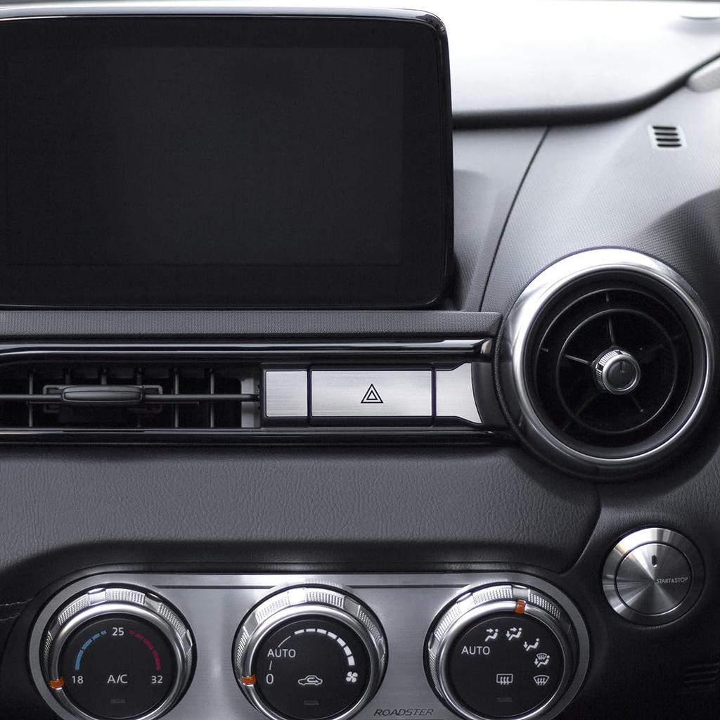 Панель опасности лаборатории Aoeiling для Mazda Roadster ND (Алюминий, Стиль «Волосок») Косметика для конкретного автомобиля