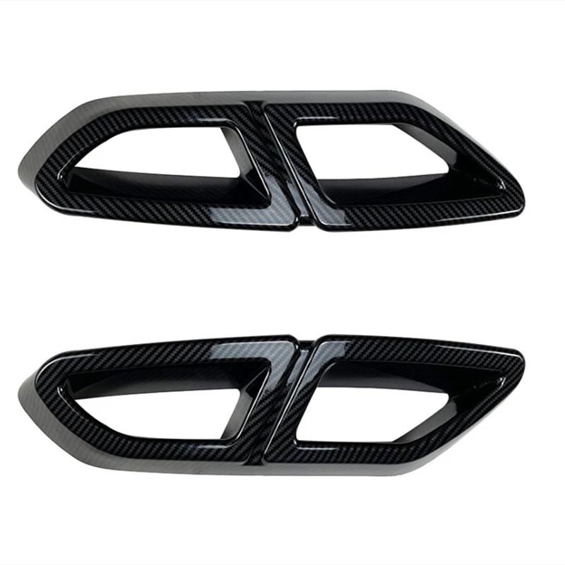 2Pcs/Set Car Rear Exhaust Pipe Tail Throat Exhaust Diffuser Frame Fit For VW Volkswagen Passat B8 2016- Auto