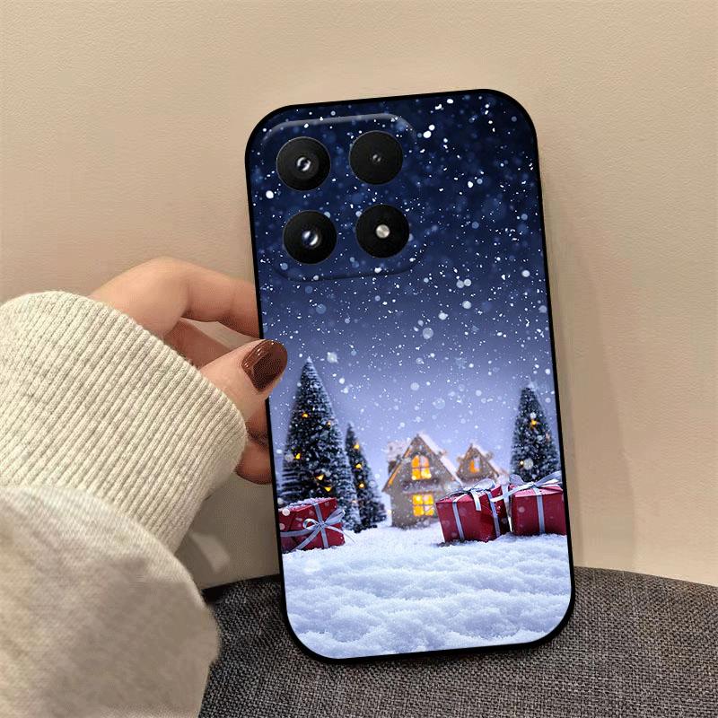 Christmas Silicone Case For Xiaomi 17 Pro Max 15 14 13 Ultra Pro 13Lite Cover Soft TPU Shockproof Protective Shell Fundas Coque
