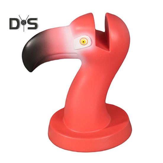 Держатель для очков Фламинго, подставка для очков, статуэтка животного из смолы, украшение для рабочего стола, прочная нескользящая стойка для очков