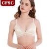 No Steel Ring Bra Skin-friendly Breathable Underwear Female Hollow Sexy Lace Bra Straps Can Be Adjusted