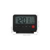 Small Alarm Clock Ultrathin LCD Display Battery Powered Non Ticking Date Temperature Flip Cover Night Light