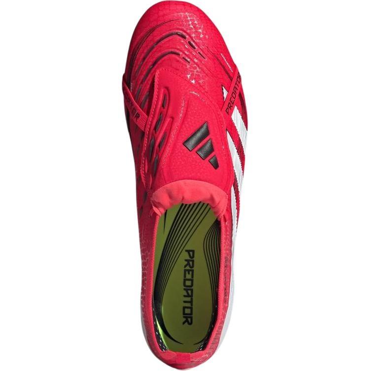Adidas PREDATOR ELITE Slip Resistant Abrasion Resistant Low top Kids' Soccer Shoes Bright Red White Black Kids' IH5077