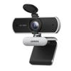 UGREEN Full HD 2 USB Webcam with 2 Viewing Angle Fixed Plug Auto Light Privacy PC Camera for Work from and Silver Gray Webcam, 1080P, Megapixels,
